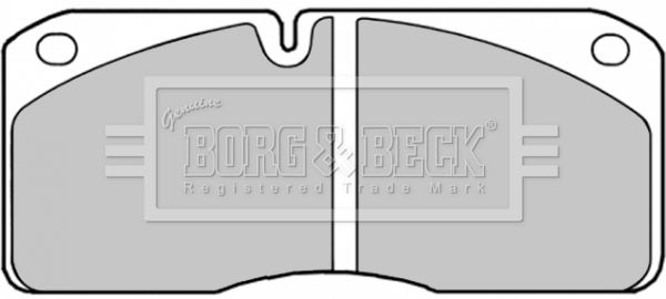 BORG & BECK Комплект тормозных колодок, дисковый тормоз BBP1364
